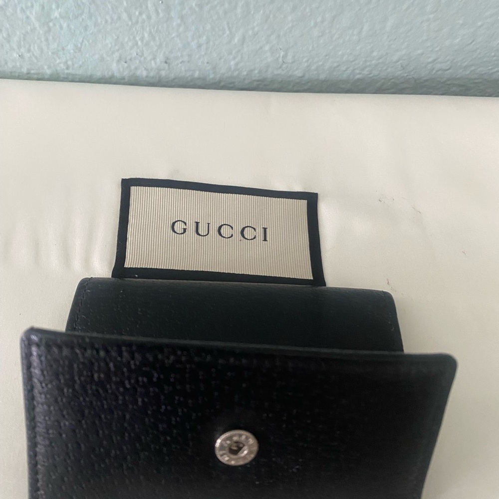 Authentic GUCCI 6 Key Ring Holder Case GG Canvas Leather Black Like New - Picture 5 of 15